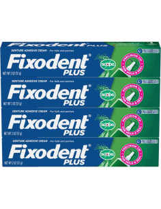 Adhesivo para Dentaduras Fixodent Plus Scope 4x60g 2