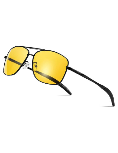 Gafas de sol polarizadas SUNGAIT para hombres, lente amarilla