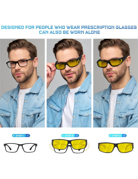 Gafas de Conducción Nocturna Tnnaiko con Lentes UV400