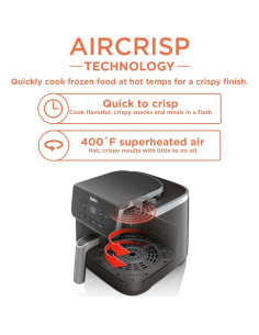 Freidora de Aire Ninja Pro 5 QT 4-en-1 con Tecnología de Crujido 2