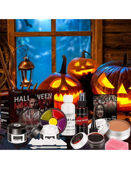 Kit de Maquillaje SFX COKOHAPPY para Halloween - Efectos Especiales