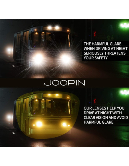 Gafas de sol Joopin UV400 cuadradas para conducir de noche Gafas de sol Joopin UV400 cuadradas para conducir de noche
