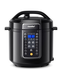 Olla de Presión Eléctrica COMFEE' 9 en 1 5.68L Negra