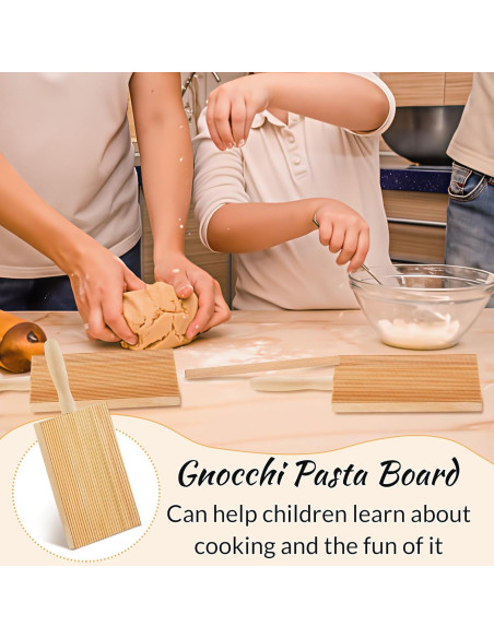 Juego de Herramientas para Pasta Tessco - 4 Tablas y Rodillos de Madera Juego de Herramientas para Pasta Tessco - 4 Tablas y Rodillos de Madera