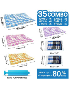 Bolsas de Almacenamiento al Vacío Storage Master 35 Pzas 2