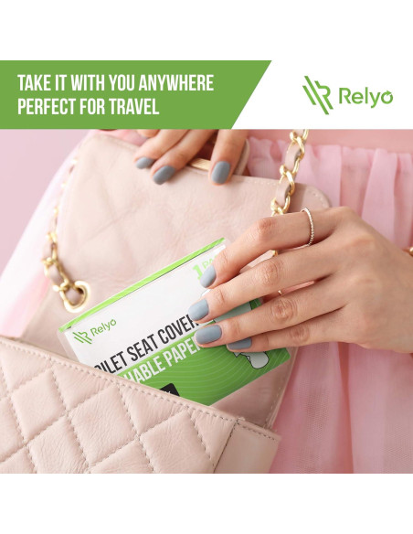 Cubiertas de Asiento de Inodoro Desechables Relyo 50 Pzas Biodegradables