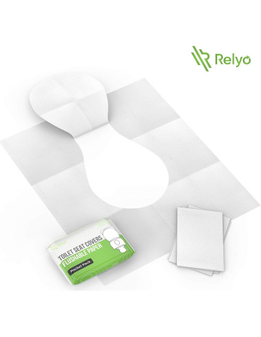 Cubiertas de Asiento de Inodoro Desechables Relyo 50 Pzas Biodegradables