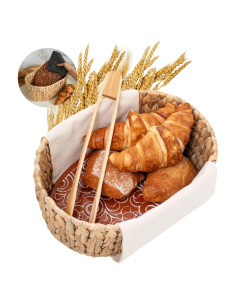 Cesta Calentadora de Pan Meryotsa 24x13x8.7 cm Ratan