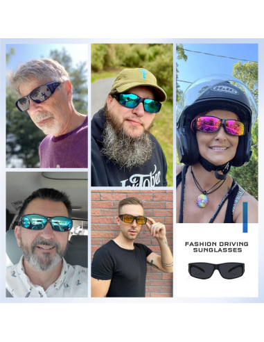 Gafas de Conducir de Noche Tnnaiko con Lentes Amarillas