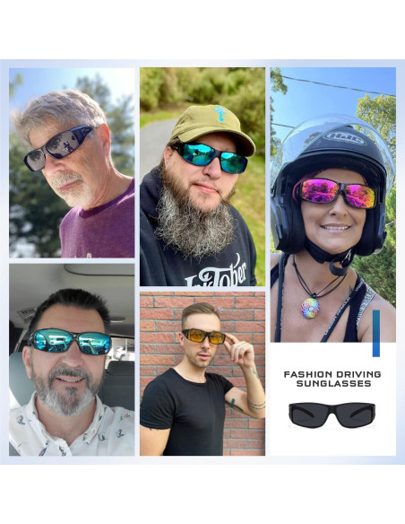 Gafas de Conducir de Noche Tnnaiko con Lentes Amarillas