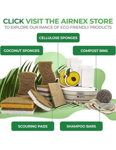 Esponjas de Cocina Ecológicas AIRNEX - 12 Unidades Biodegradables