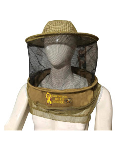 Velo de Apicultura Massive Bee Store Caqui 3 Capas Ventilado
