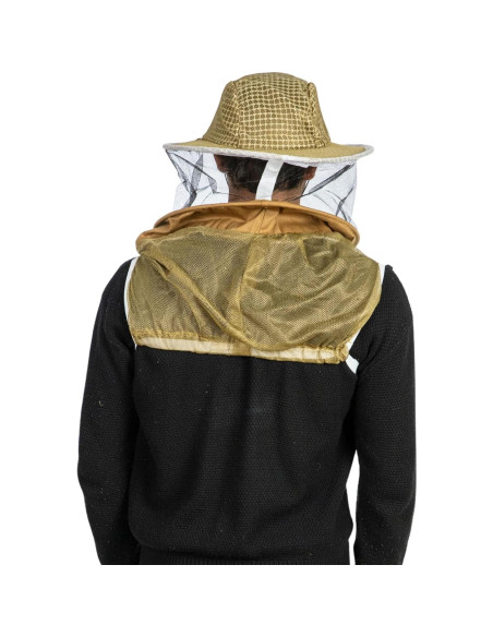 Velo de Apicultura Massive Bee Store Caqui 3 Capas Ventilado