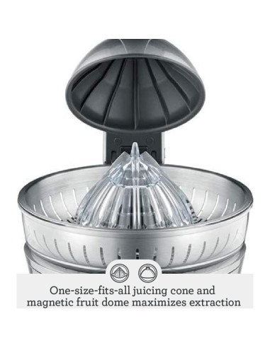 Exprimidor de Cítricos Breville BCP600SIL Motorizado Plata