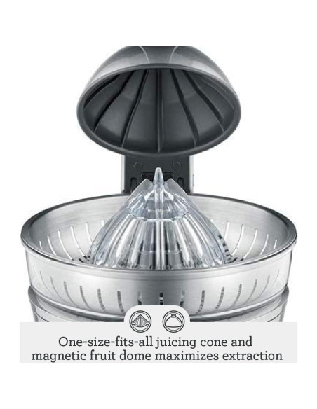 Exprimidor de Cítricos Breville BCP600SIL Motorizado Plata