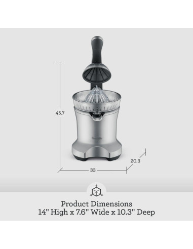 Exprimidor de Cítricos Breville BCP600SIL Motorizado Plata
