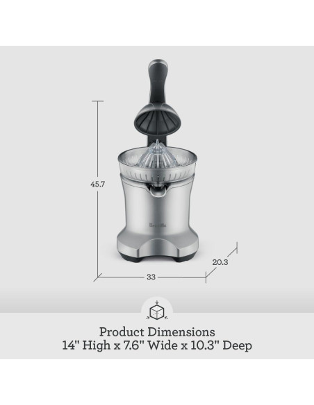 Exprimidor de Cítricos Breville BCP600SIL Motorizado Plata