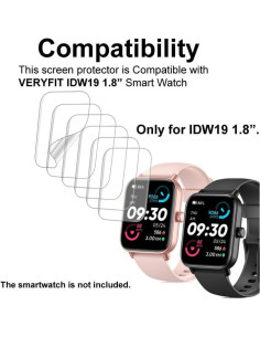 Protector de Pantalla TPU para Reloj IDW19 4.32x3.66cm 2