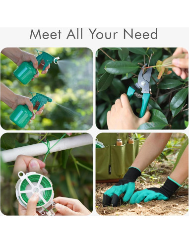 Juego de Herramientas de Jardinería InnoStage 10 Piezas