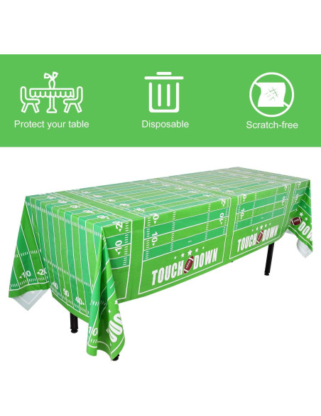 Mantel desechable Gatherfun 137x274 cm fútbol Touchdown