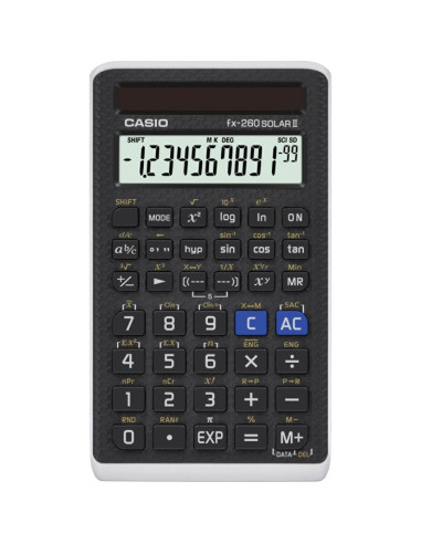 Calculadora Científica Casio fx-260 Solar II 10+2 Dígitos