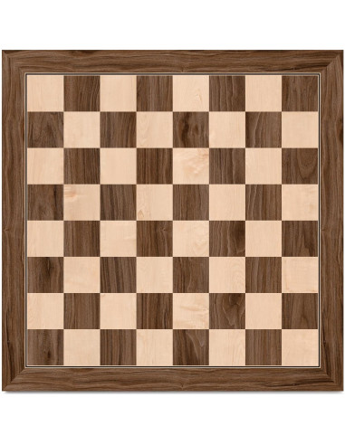 Tablero de Ajedrez A&A 54 cm Madera Profesional Sin Notación