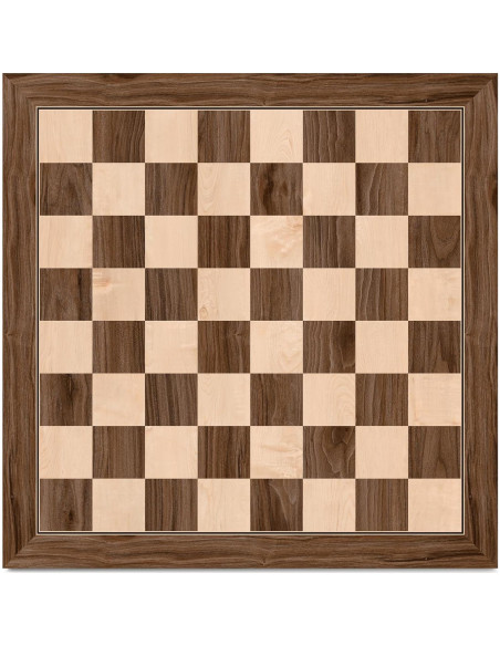 Tablero de Ajedrez A&A 54 cm Madera Profesional Sin Notación