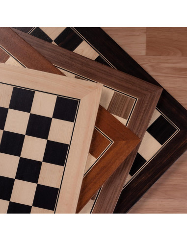 Tablero de Ajedrez A&A 54 cm Madera Profesional Sin Notación