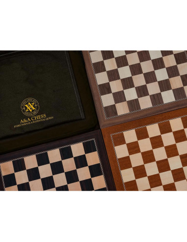 Tablero de Ajedrez A&A 54 cm Madera Profesional Sin Notación