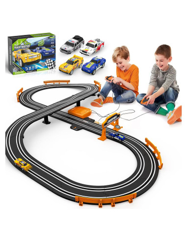 Pista de Carreras de Coches Slot Fedonak 3,35m 2 Coches