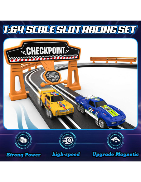 Pista de Carreras de Coches Slot Fedonak 3,35m 2 Coches