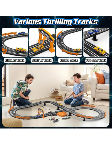 Pista de Carreras de Coches Slot Fedonak 3,35m 2 Coches