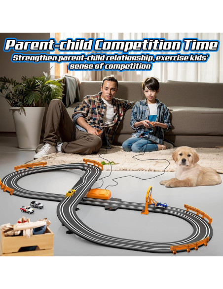 Pista de Carreras de Coches Slot Fedonak 3,35m 2 Coches