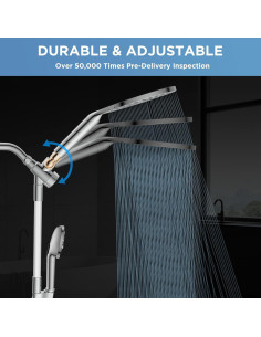 Combo Ducha Filtrada MakeFit 8" Lluvia y Mano Ajustable 2