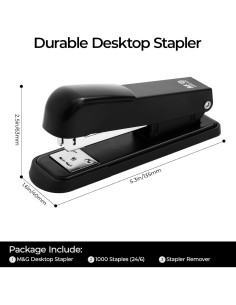 Grapadora M&G ABS916KBA con 1000 grapas, 25 hojas 2