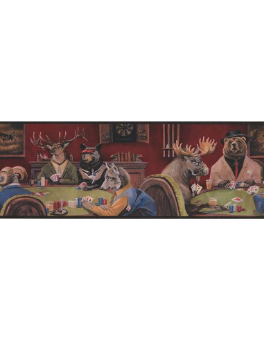 Banda de Papel Tapiz Concord Wallcoverings Vintage Alce 4.57m x 22.86cm