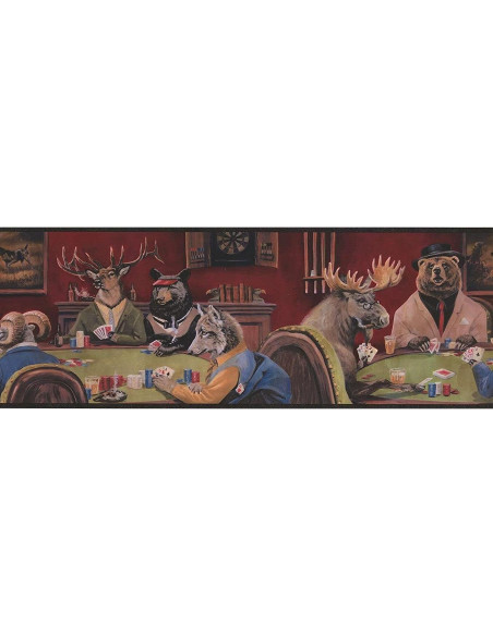 Banda de Papel Tapiz Concord Wallcoverings Vintage Alce 4.57m x 22.86cm