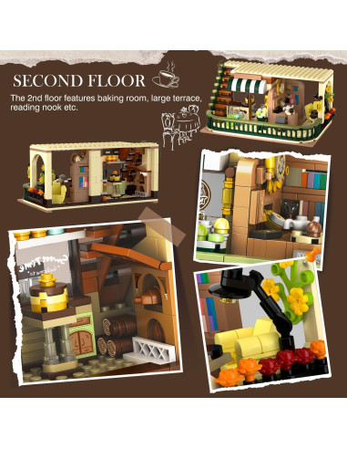 Juego de Construcción Cafetería INSOON 1173 PZS con Luz LED