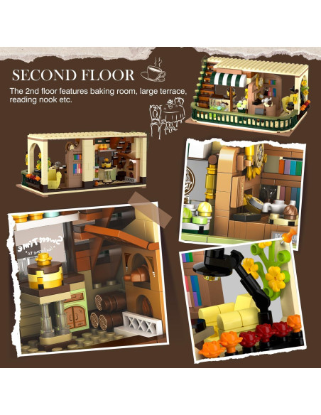 Juego de Construcción Cafetería INSOON 1173 PZS con Luz LED