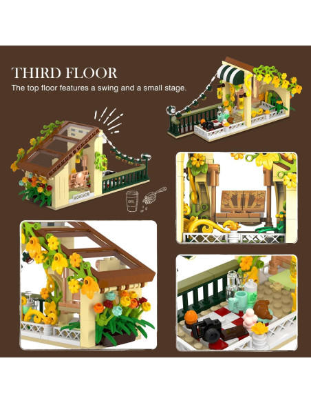 Juego de Construcción Cafetería INSOON 1173 PZS con Luz LED