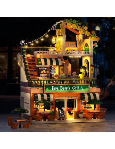 Juego de Construcción Cafetería INSOON 1173 PZS con Luz LED