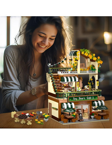 Juego de Construcción Cafetería INSOON 1173 PZS con Luz LED