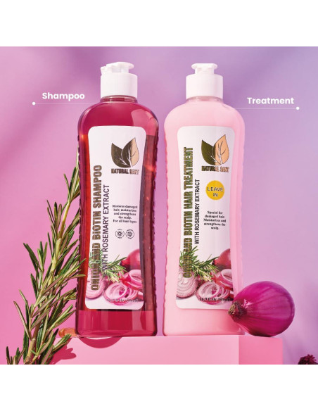 Conjunto Champú Natural y Tratamiento Biotina 500ml