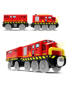 Tren Locomotora a Batería May & Z para Pista de Madera