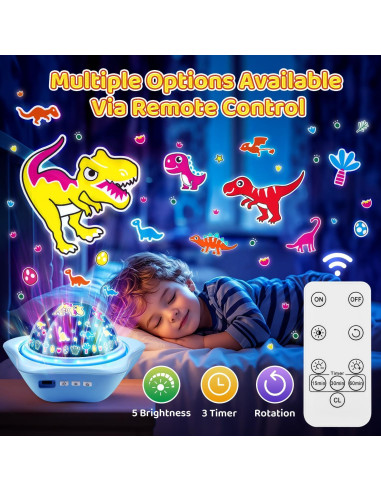 Proyector de Estrellas PIKOY WH-E07 Luz Nocturna Infantil