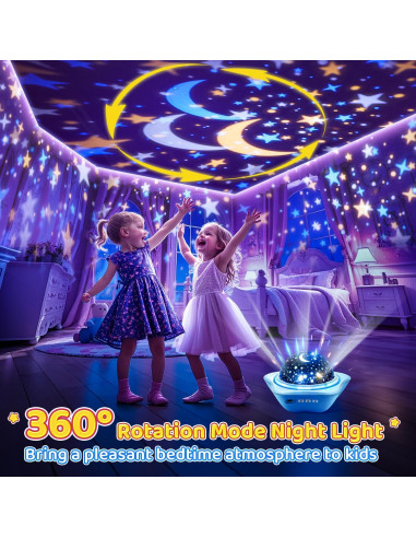 Proyector de Estrellas PIKOY WH-E07 Luz Nocturna Infantil