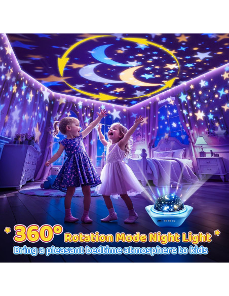 Proyector de Estrellas PIKOY WH-E07 Luz Nocturna Infantil