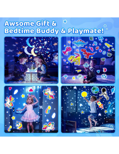 Proyector de Estrellas PIKOY WH-E07 Luz Nocturna Infantil