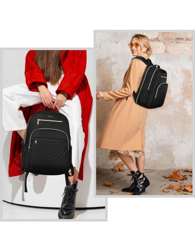 Mochila YAMTION para Laptop 17.3" USB Impermeable Negra