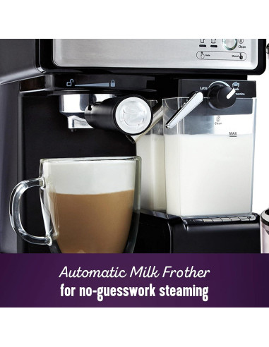 Cafetera Espresso Mr. Coffee EM5000, Acero Inoxidable, 15 Bar